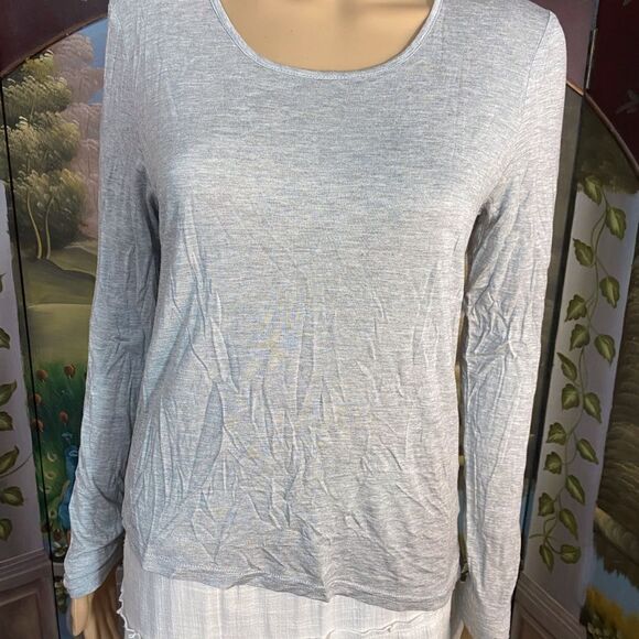 Haute Hippie Long Sleeve Hi Lo Tee NWT XS - Picture 2 of 4